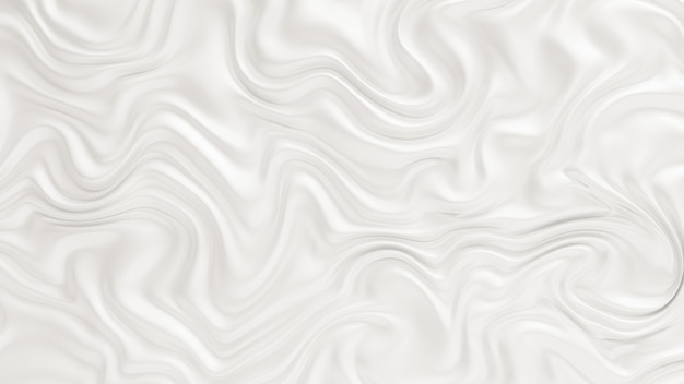 Elegant white with flowing fabric waves