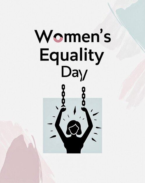 Photo elegant womens equality day banner design