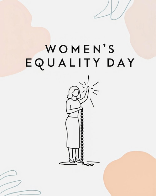 Elegant Womens Equality Day banner design