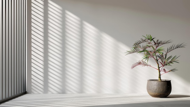 Elegant Zen tea room minimalist design with harmonious lines subtle light and shadow