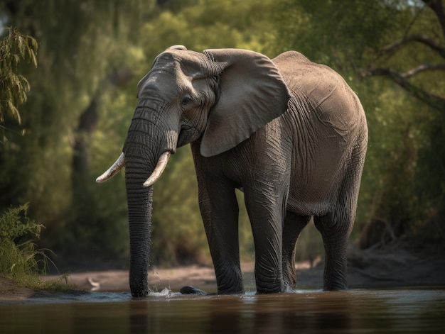 Elephant in Chobe National Park Botswana Majestic Riverbank Beauty