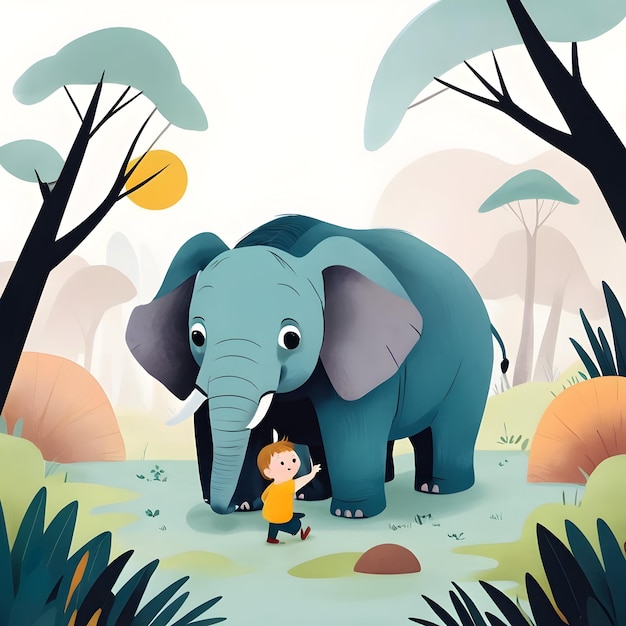 elephant illustration for download