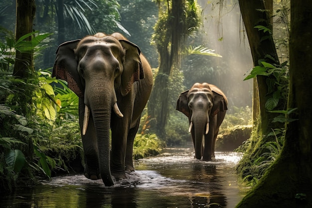 Elephant in the Rainforest