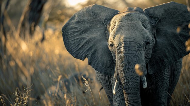 an elephant with the word quot quot on its face