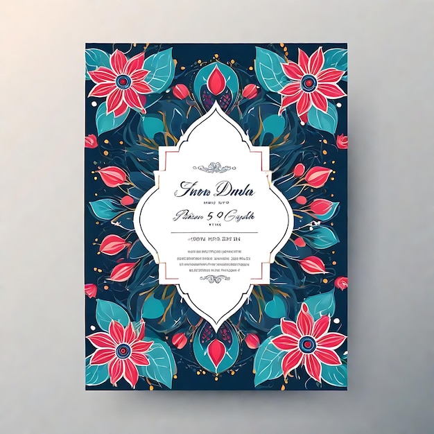 Elevate Your Event with Our Modern Invitation Flyer Template Abstract Design Perfection