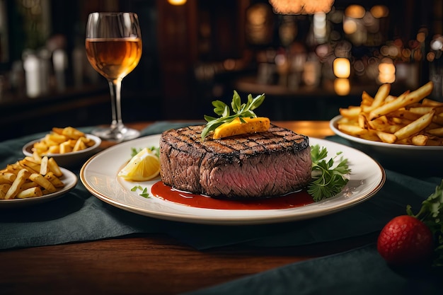 Elevated Dining Steak Frites Elegance in Every Bite