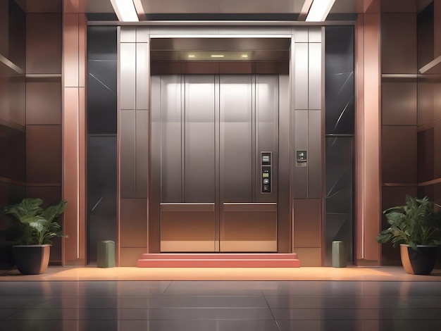 elevator flat illustration