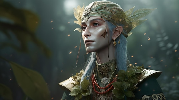 Elf druid ai generate