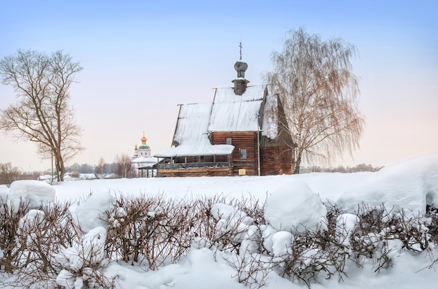 Elias Church and the wooden St Nicholas Church of the Kremlin SuzdalxA