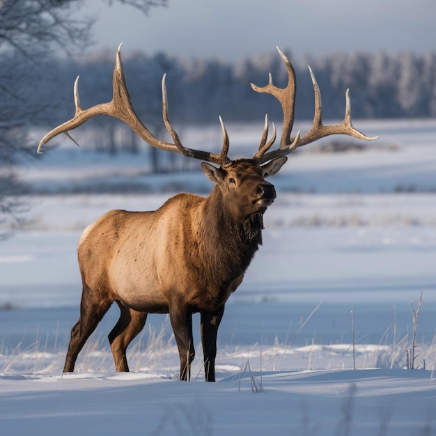 Photo elk bugling