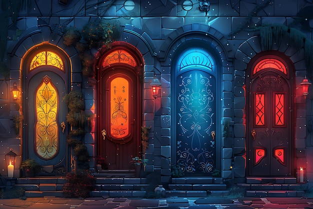 Elves palace background