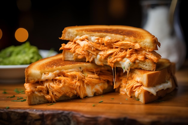 Elvs Buffalo Chicken Grilled Cheese Sandwich