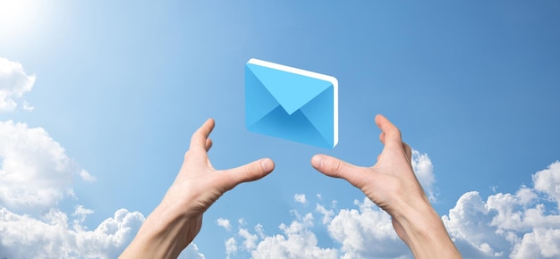 Email marketing and newsletter conceptContact us by newsletter email and protect your personal information from spam mail conceptScheme of direct sales in business List of clients for mailing