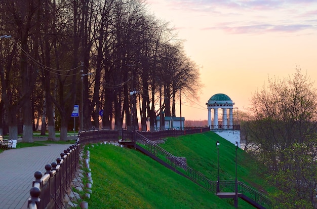 The embankment of the Kotorosl river