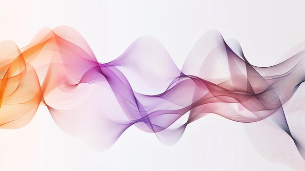 Embark on a visual journey through the tapestry of technological evolution with dynamic gradient lines in a single wave style isolated on solid white background