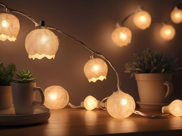 Embrace Cozy Evenings Illuminate Your Space with Soft and Warm Lighting Generative AI