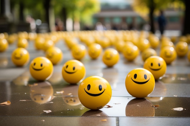 Embrace the Joy Smiley Backgrounds Emoticons and Happy Emojis for World Smile Day and Beyond