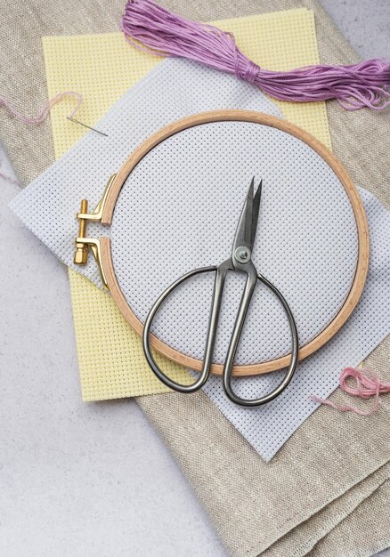 Embroidery hoop fabric thread and other accessories