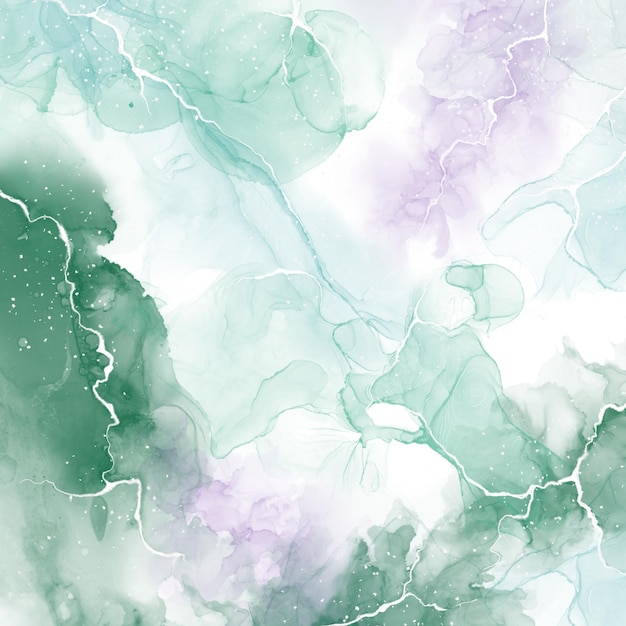 Emerald marble background Green alcohol inked texture Emerald stone with winking streaks