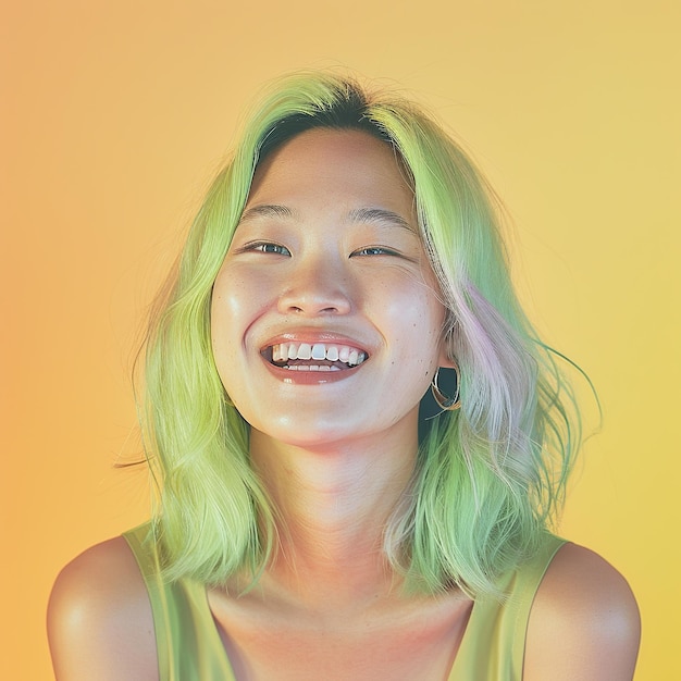 EmeraldRadiance_AsianModel_GreenHair