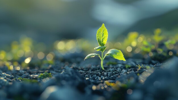 The Emergence of Life A Young Seedling Breaks Ground