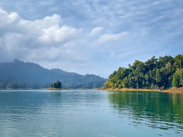 Emerland water tropical lake in the mountains