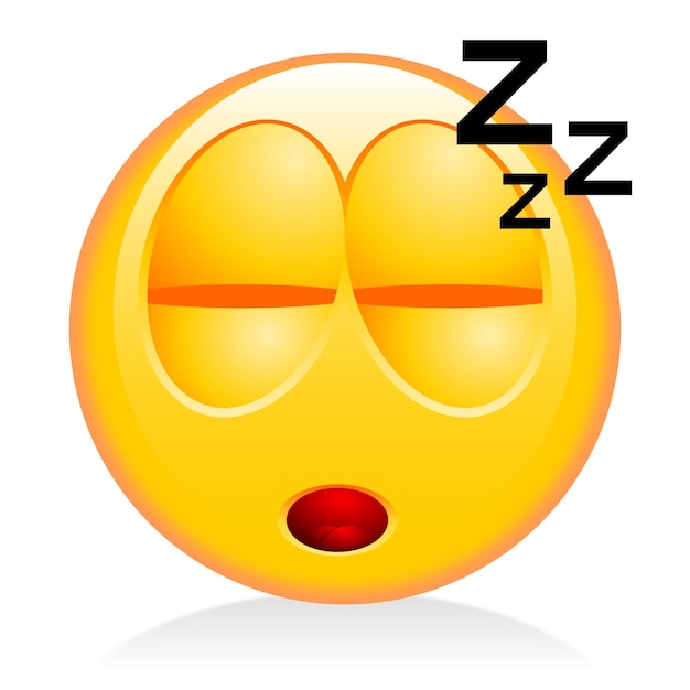 Emoji emoticon sleeping