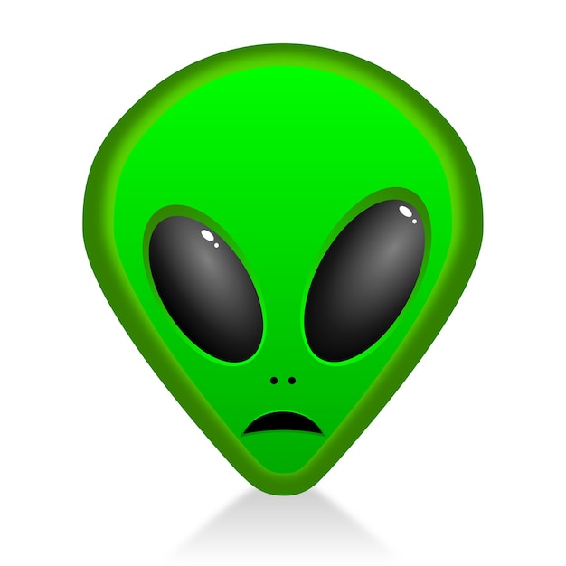 Emoji emoticon ufo alien