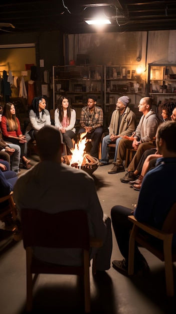 Emotional Depth and Resilience Displayed at an Alcoholics Anonymous Meeting