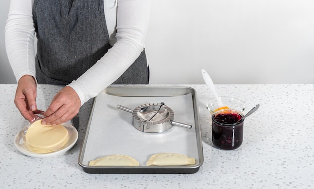 Empanadas with blueberries