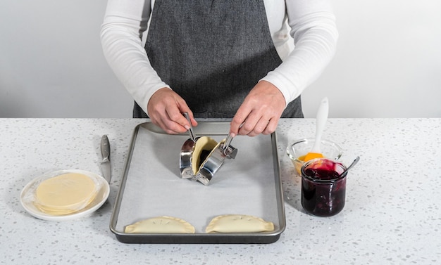 Empanadas with blueberries