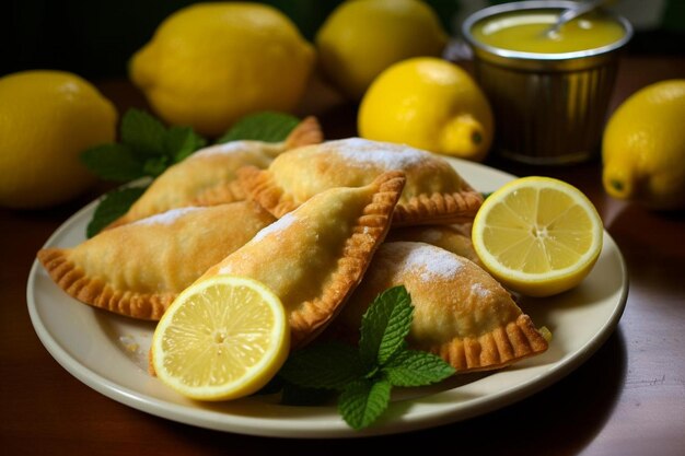 Empanadas with Tangy Lemon Drizzle delicious Empanadas food photography