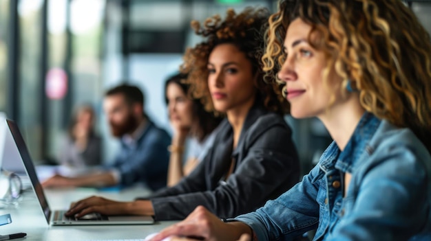 Employees participating in continuous learning and development programs