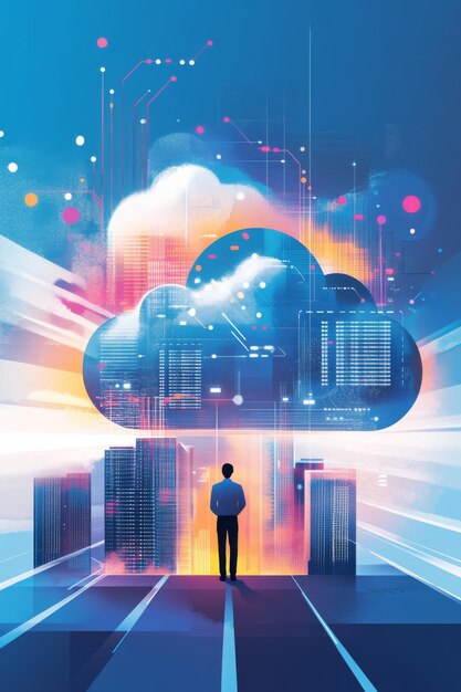 Photo empowering businesses embracing cloud solutions for agility and transformative growth