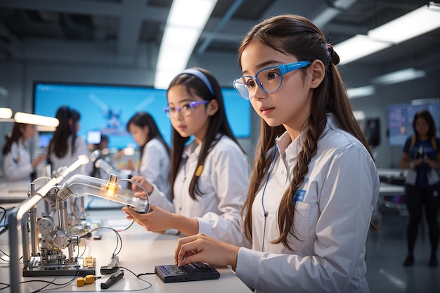 Empowering Tomorrow's Innovators Girls in Futuristic Science Classes