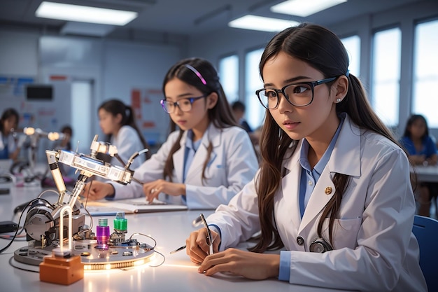 Empowering Tomorrow's Innovators Girls in Futuristic Science Classes