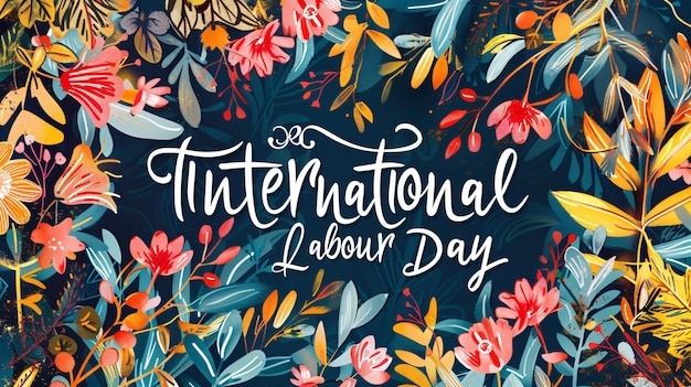 Empowering Workers Worldwide Crafting Captivating International Labor Day illustration with Copy Sp