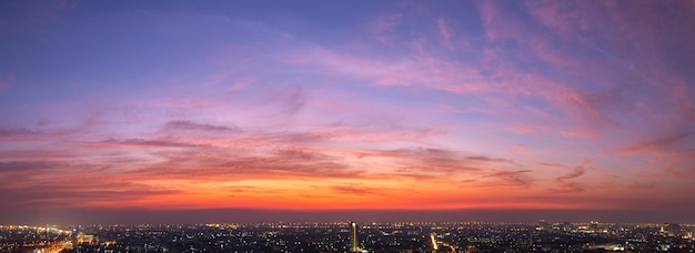 Empty beautiful sky panoramic view