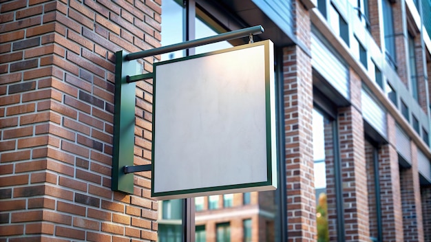 Empty billboard in the city Outdoor Event Banner Signage Mockup with blank white empty space for placing your design horizontal white empty signage front