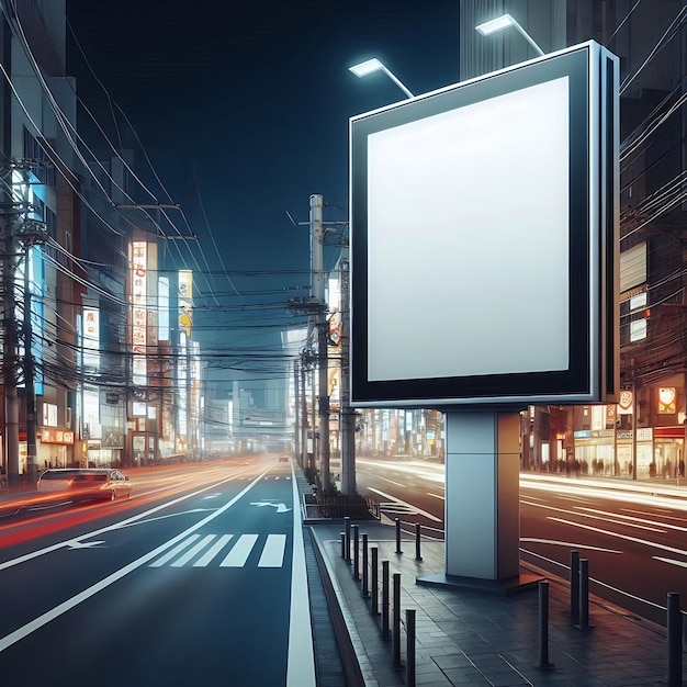 Empty billboards for advertisement