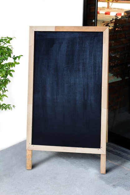 empty black board