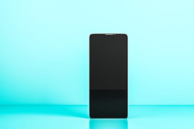 Empty black smartphone