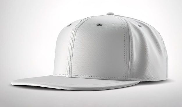 Empty blank white hat template