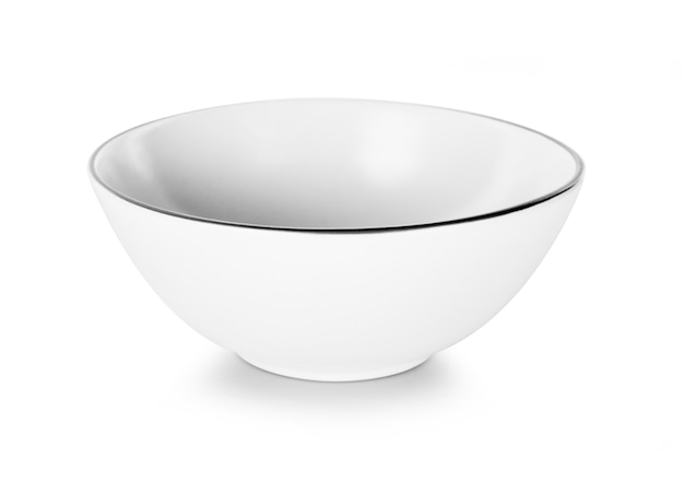 Empty bowl isolated on white