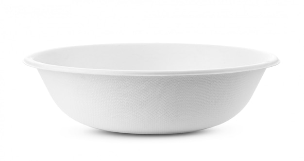 Empty bowl on white