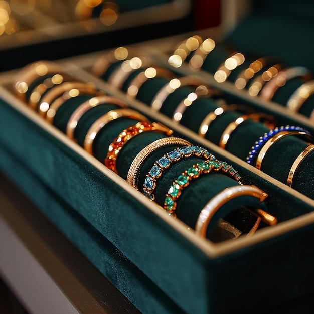 empty bracelet velvet display