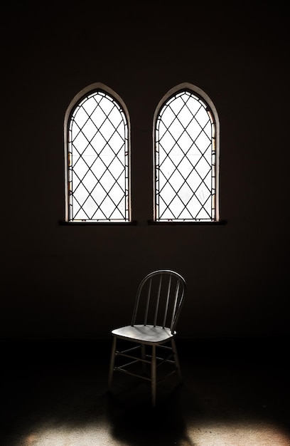 Photo empty chair in room