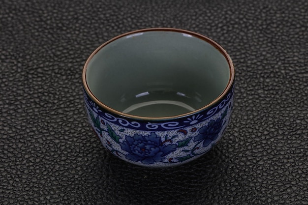 Empty Chinese tea cup