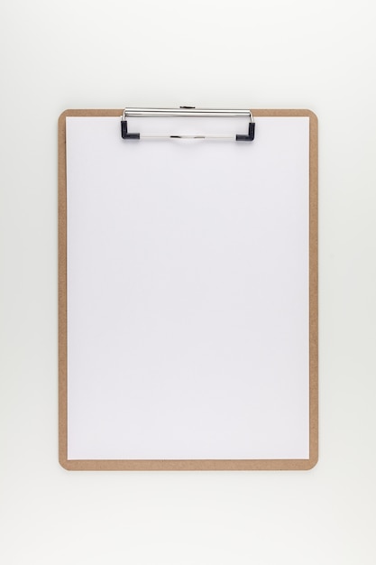 Empty clip board with copy space mockup