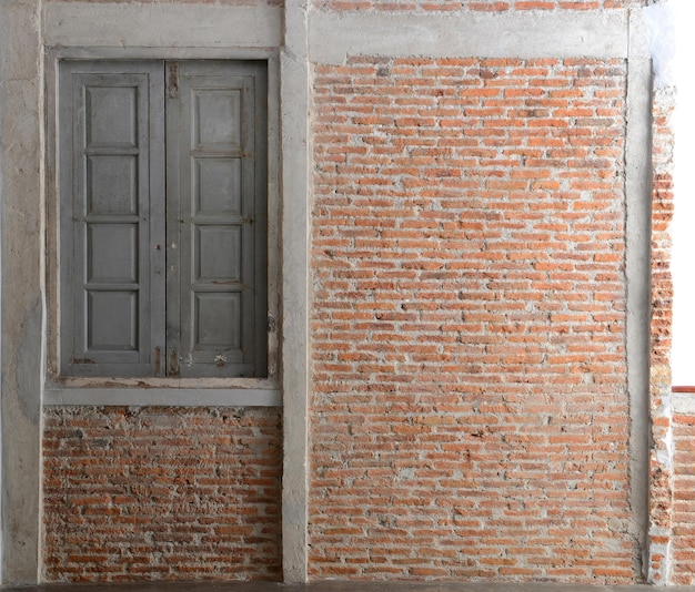 Empty on concrete wall and window in the old gallery